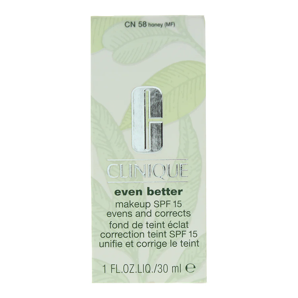 Clinique Even Better Evens & Corrects CN 58 Honey (MF) Foundation Spf 15 30ml - Image 3