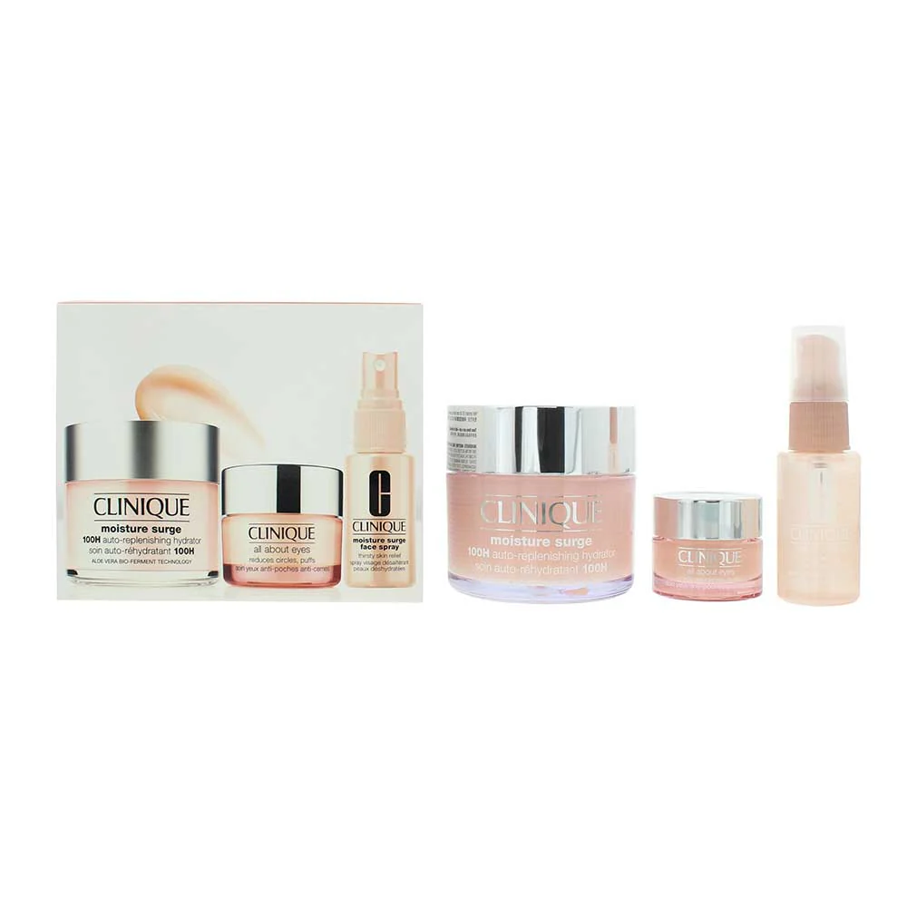 Clinique Moisture Surge 3 Piece Gift Set: Overnight Mask 30ml - Face Spray Skin