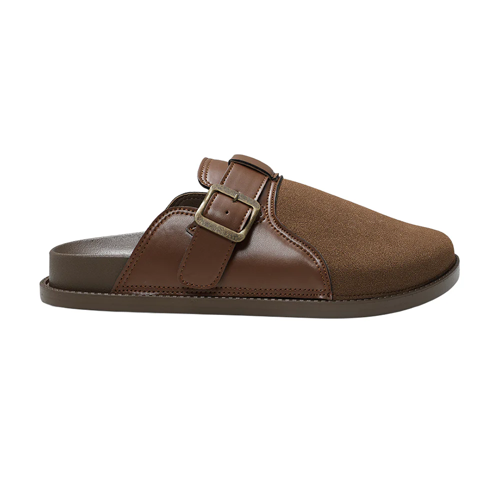 Closed-Toe Slip-On Mules Sandals - Image 3