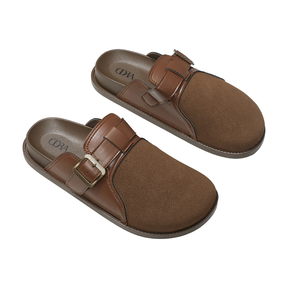 Closed-Toe Slip-On Mules Sandals - Image 4