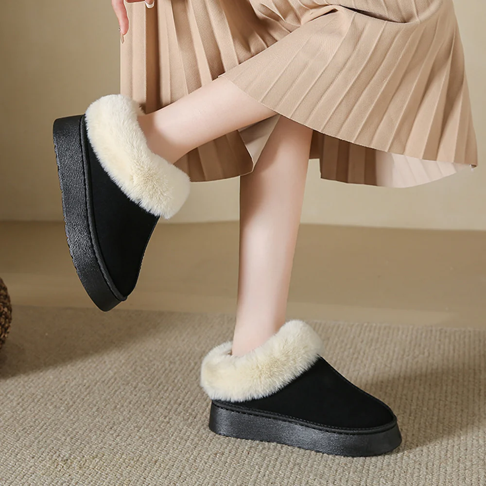Closed Toed Fleece-Lined Slippers