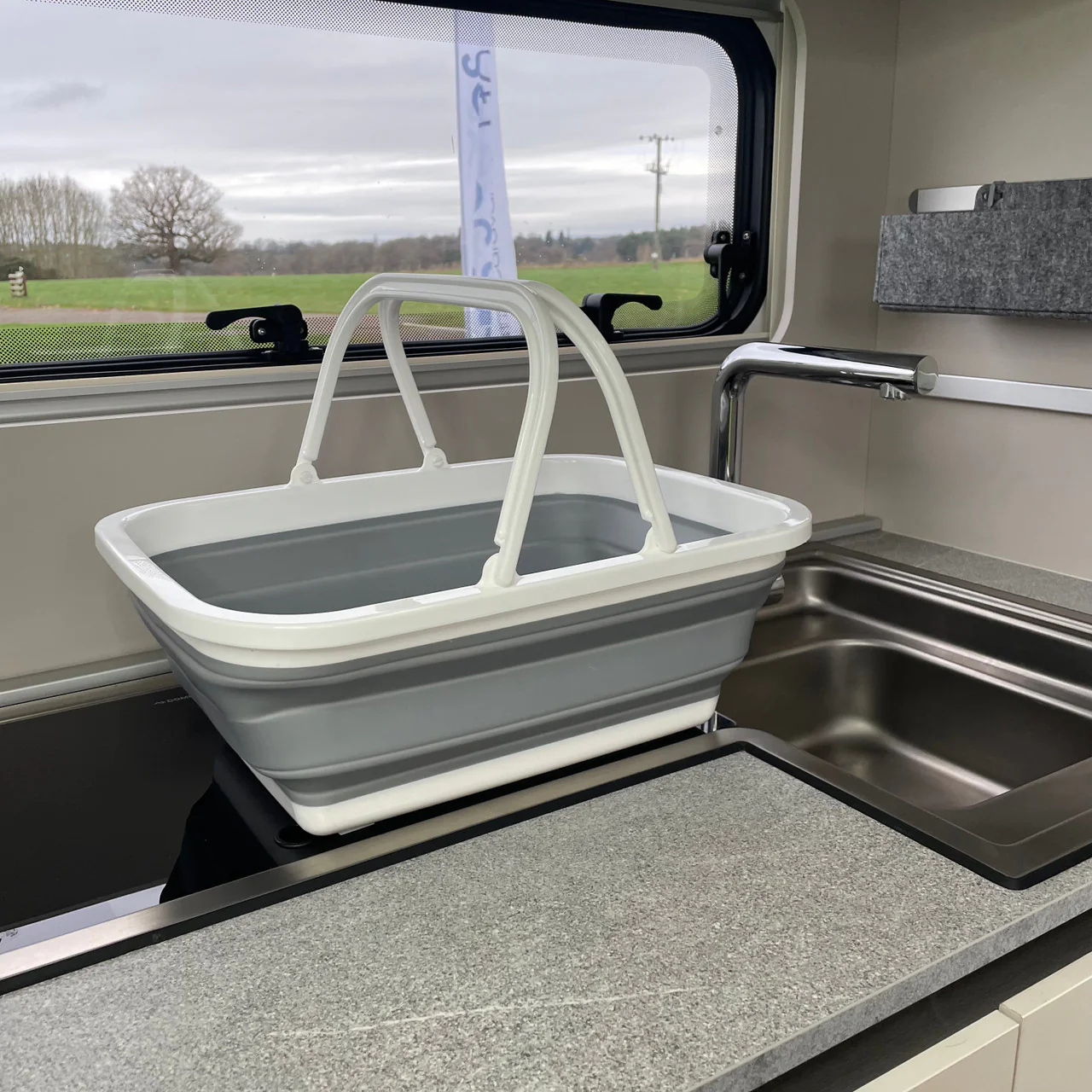 Collapsible Washing Bowl with Handles - Image 2