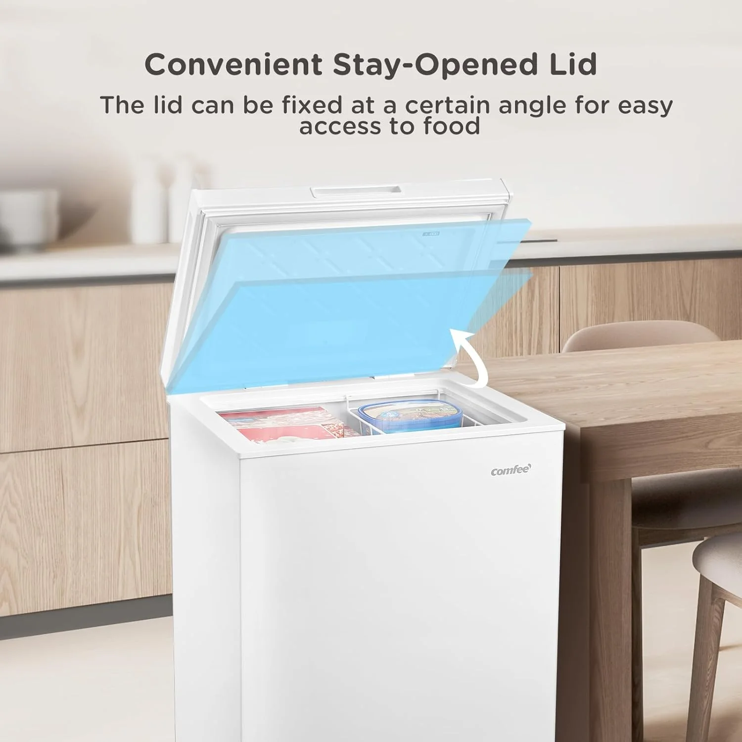 Comfee 143L Freestanding Chest Freezer with Digital Temperature Control - Image 4