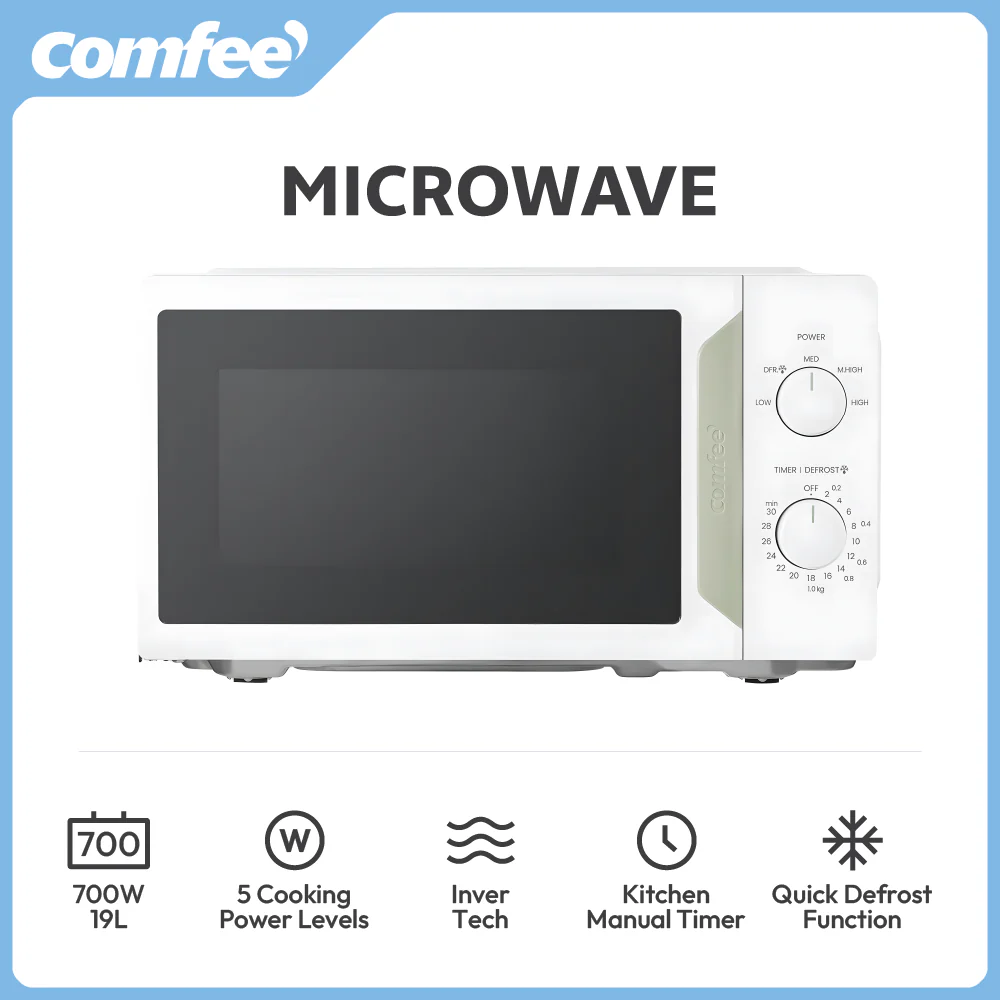 Comfee 700W 19L 5-level Power Kitchen Manual Microwave - Image 2