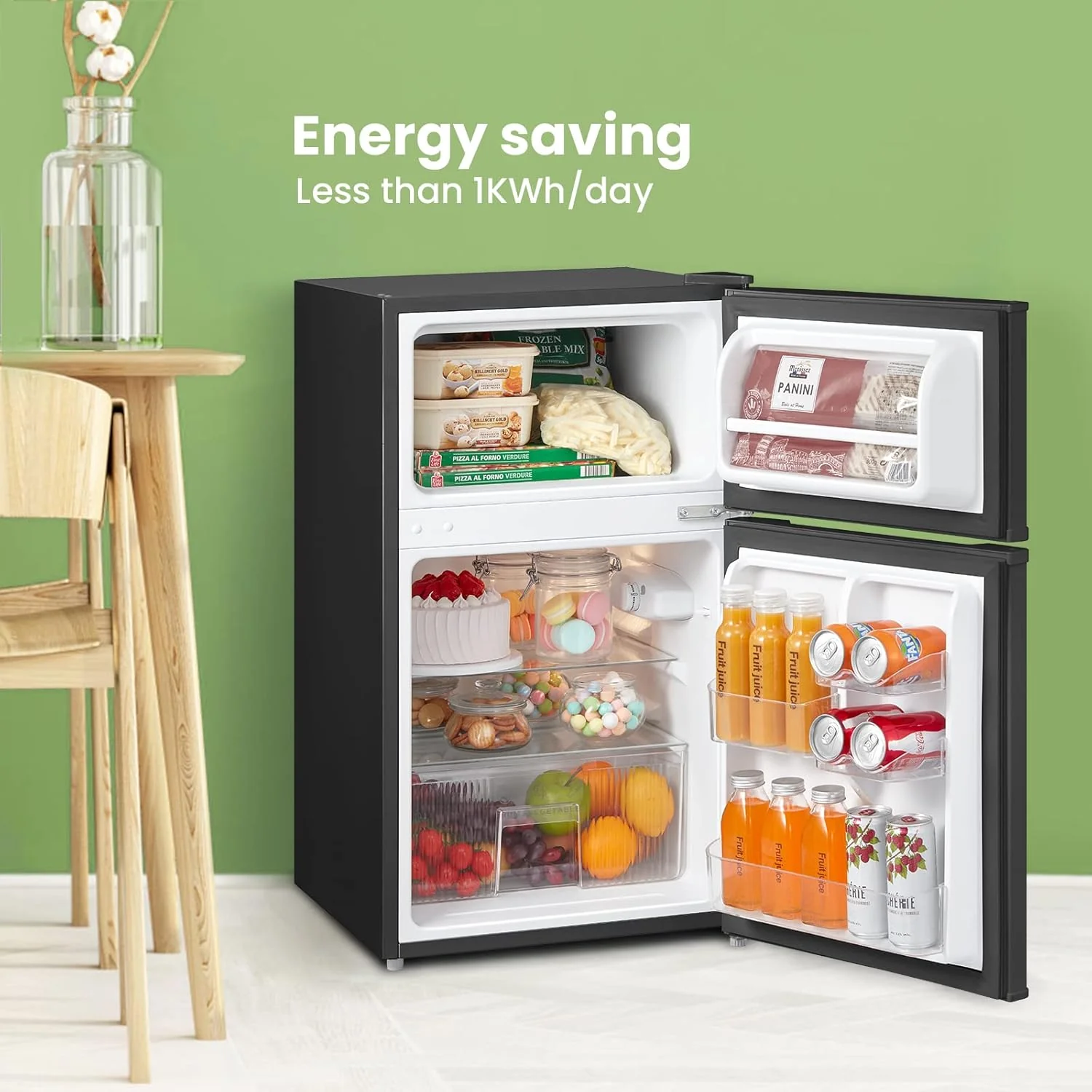 COMFEE 87L Under Counter Fridge Freezer - Image 6