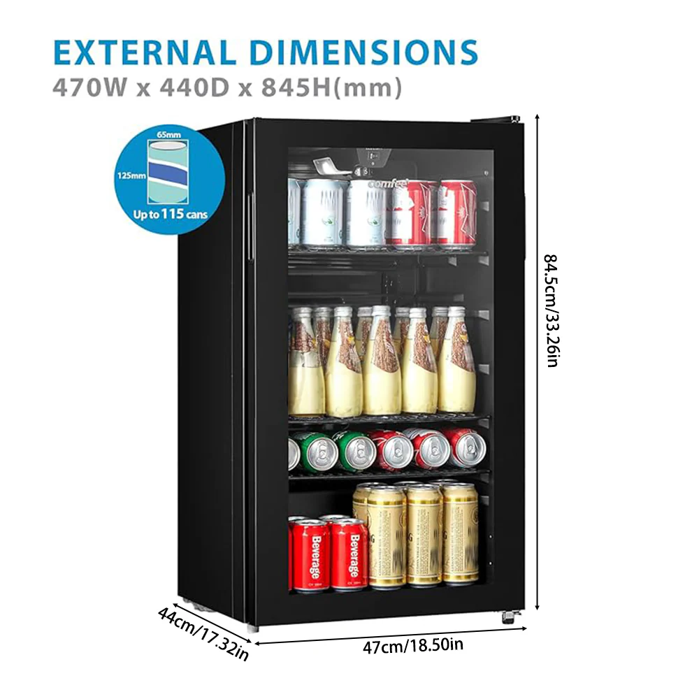 Comfee 93L Under Counter Drinks Fridge - Image 4