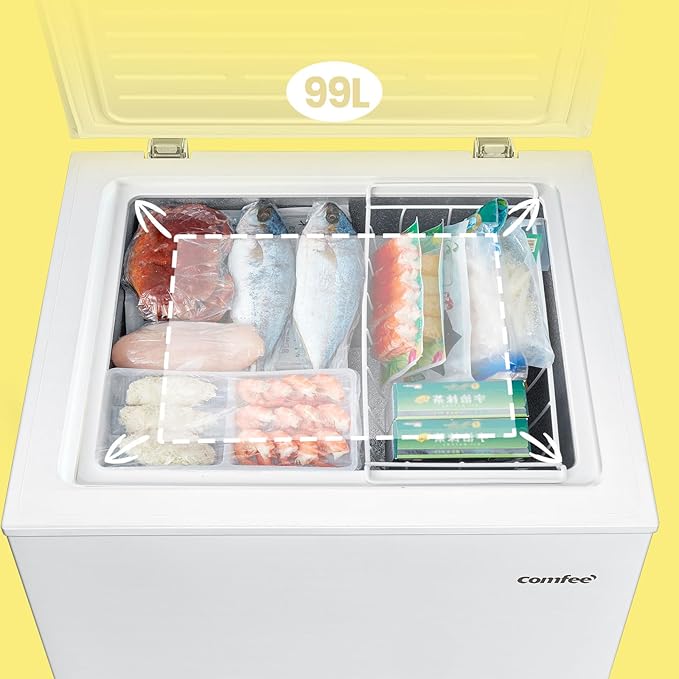 COMFEE 99L Freestanding Chest Freezer with Digital Temperature Control - Image 2