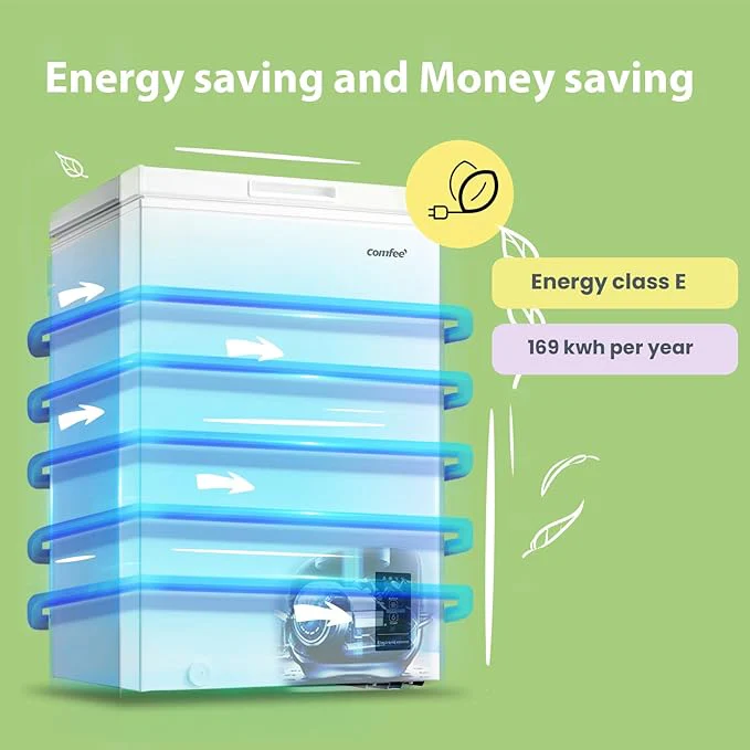 COMFEE 99L Freestanding Chest Freezer with Digital Temperature Control - Image 3
