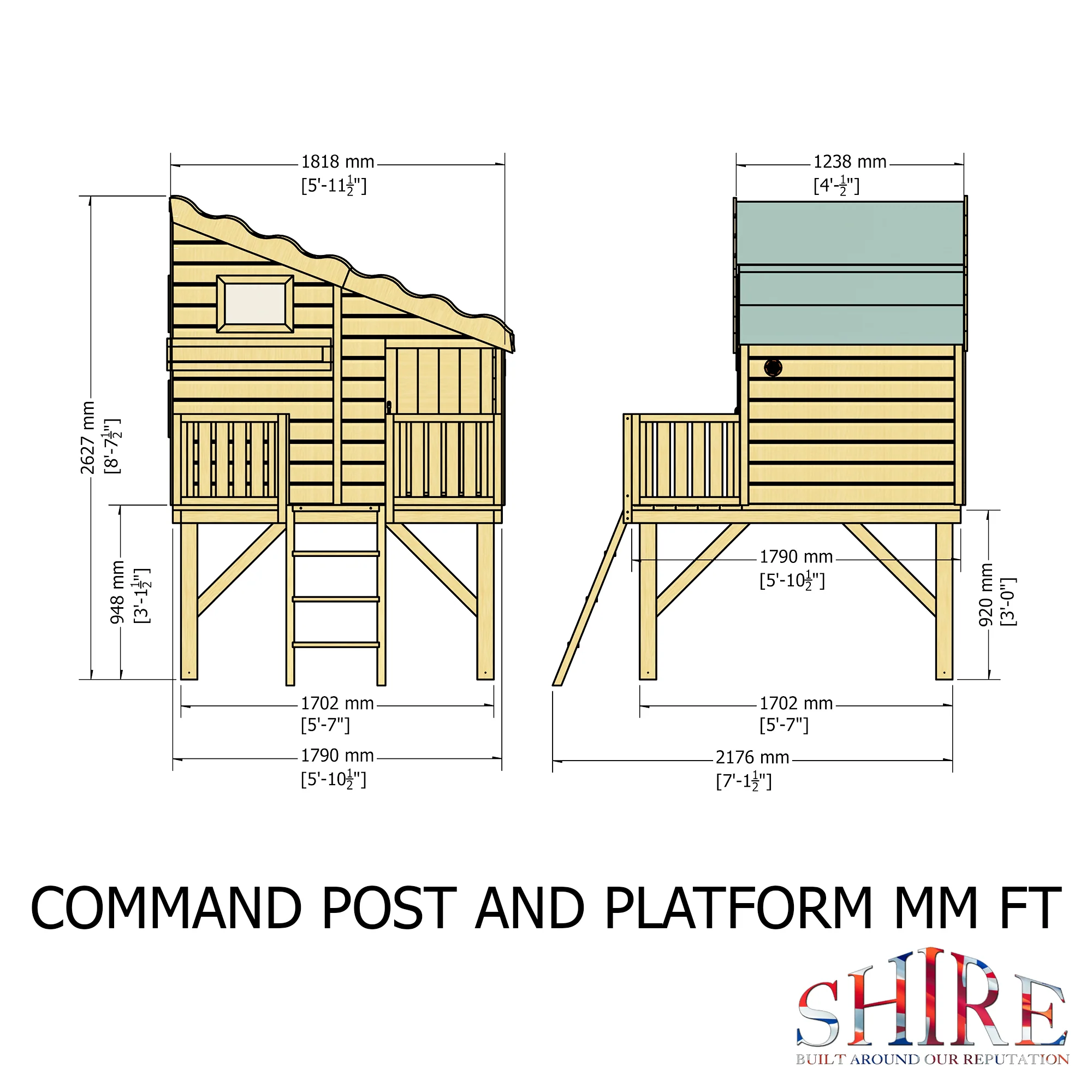 Command Post, Platform & Slide Playhouse - Image 12