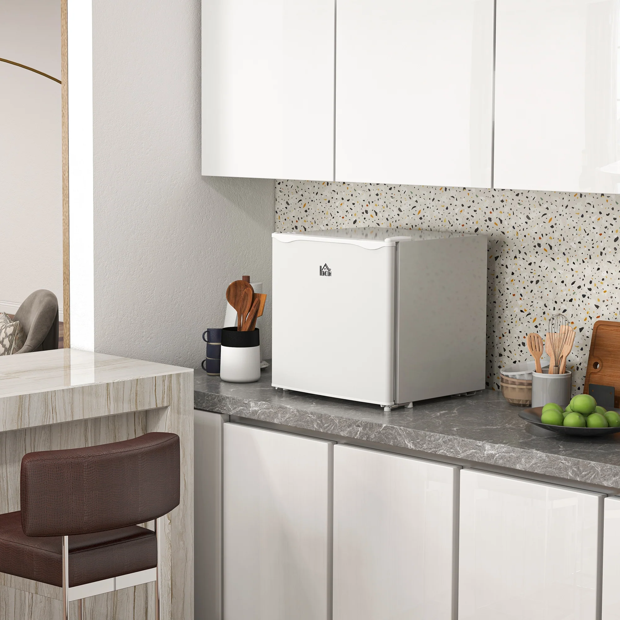 Compact Mini Freezer Small Freezer With Reversible Door For Bedrooms White - Image 9