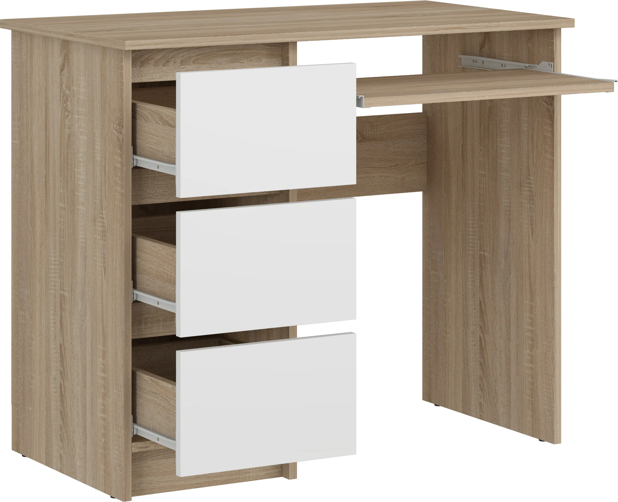 Computer Desk  Shefa Line Cina Sonoma Oak/White - Image 4