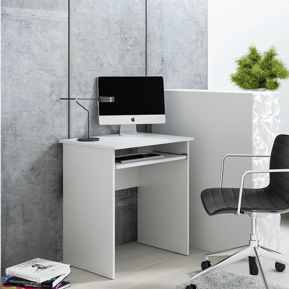 Computer Desk Shefa Line Luna 68 X 50 X 75 Cm White - Image 2