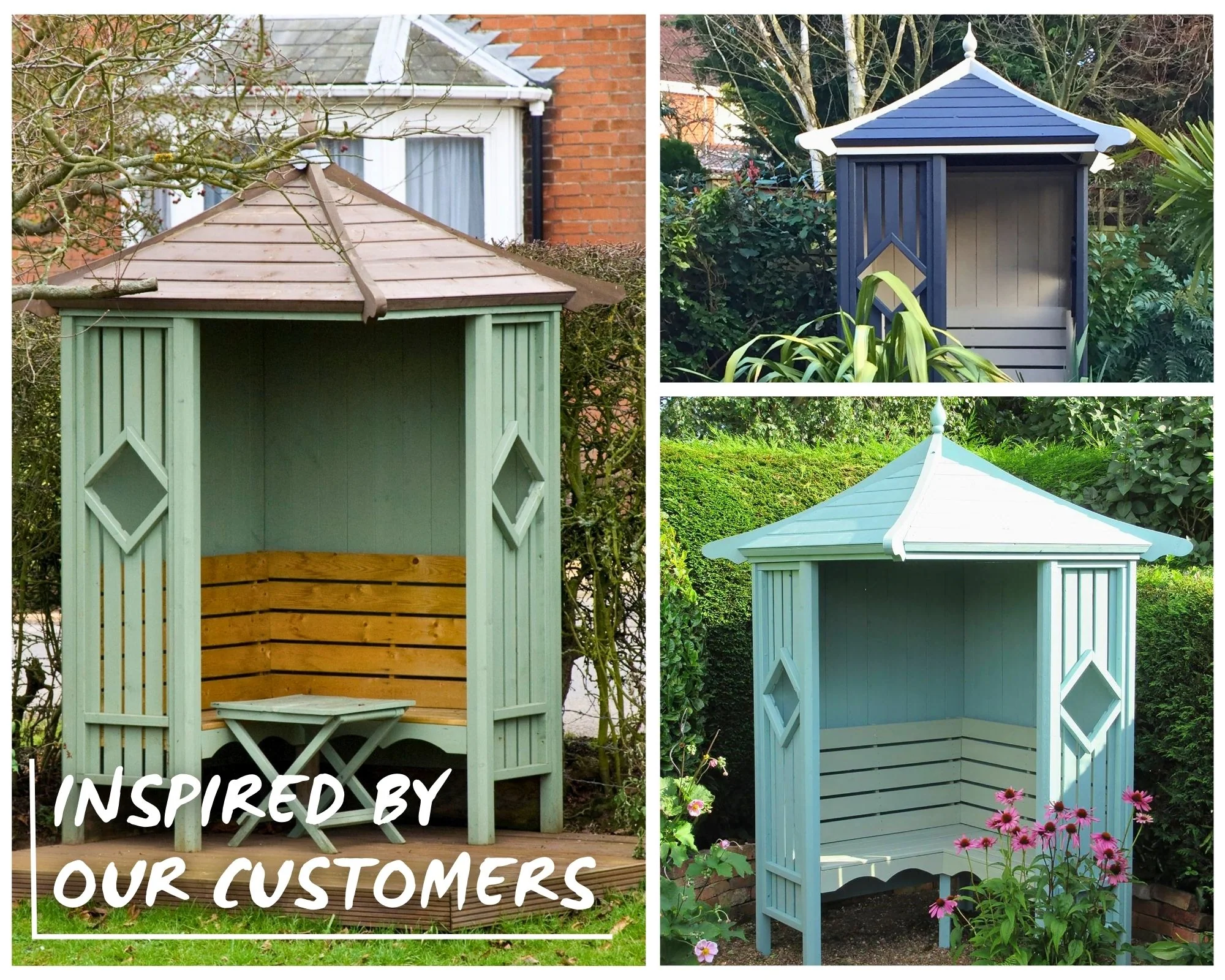 Corner Pressure Treated Arbour - Image 3