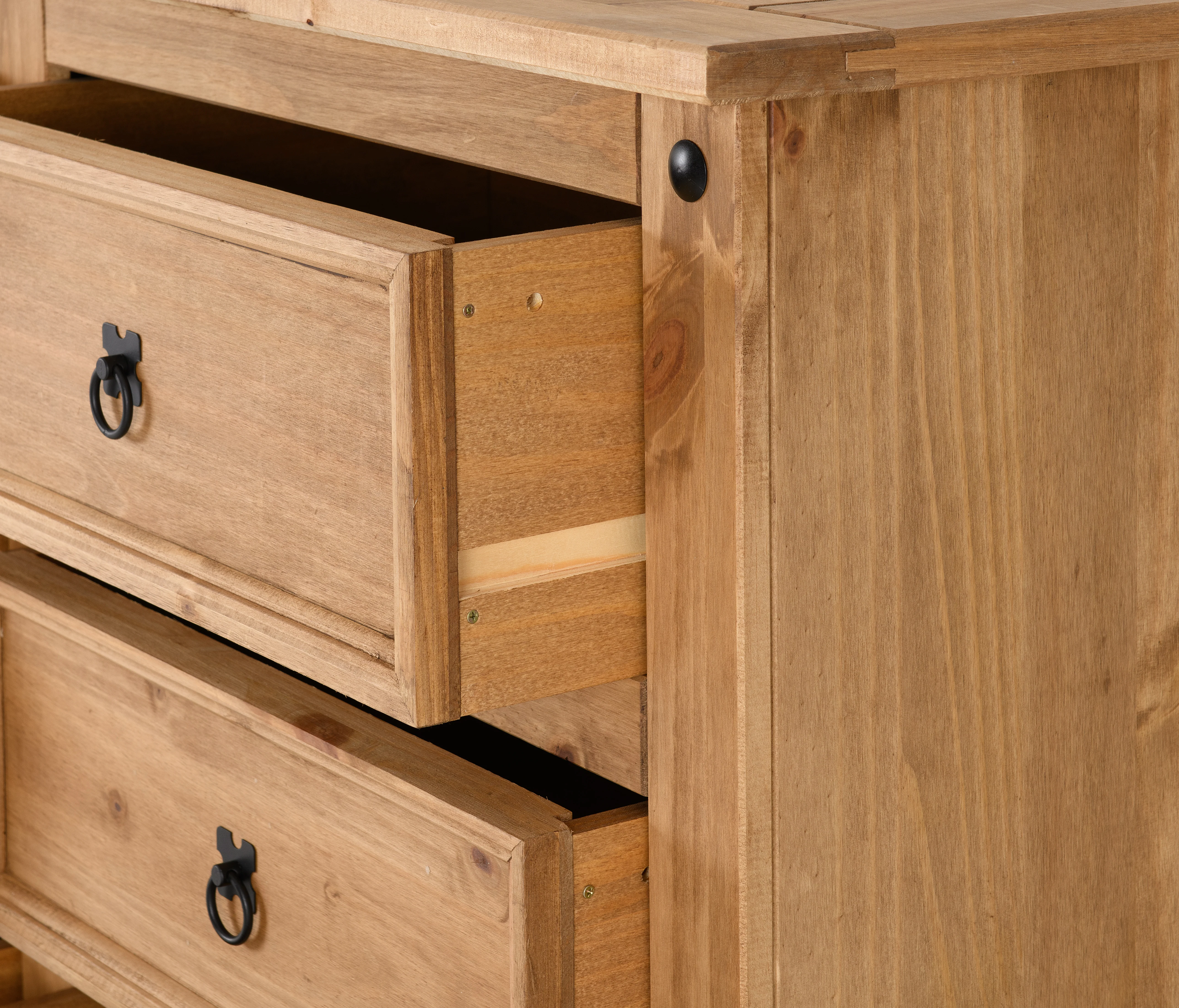 CORONA 6 DRAWER CHEST - DISTRESSED WAXED PINE - Image 5