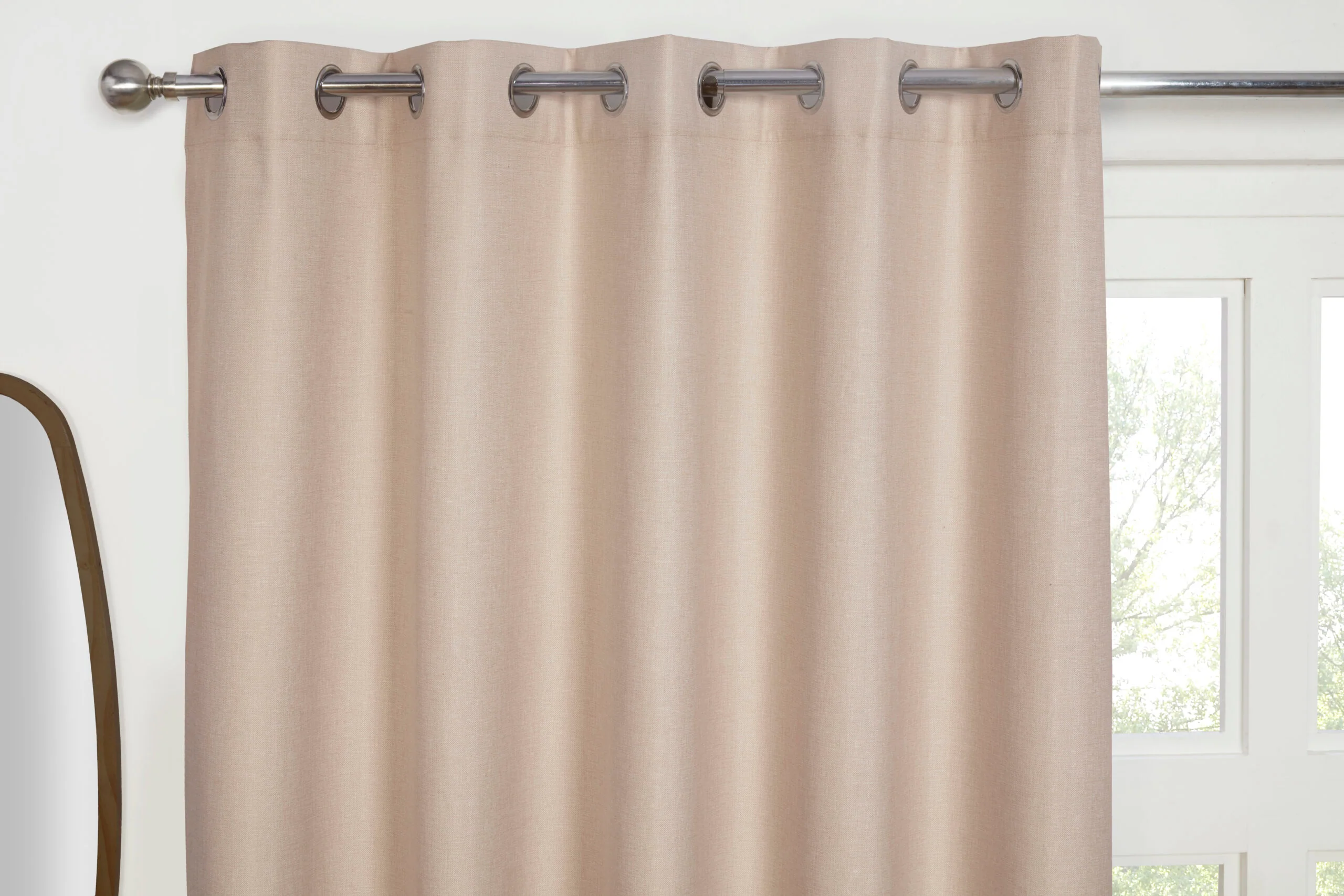 COSMOS NATURAL EYELET CURTAINS - Image 2