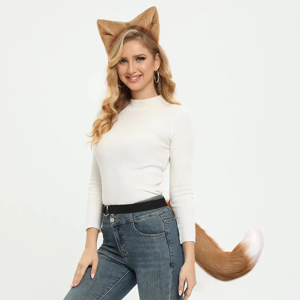 Cosplay Fox Tail and Ear Headband Set - Image 10