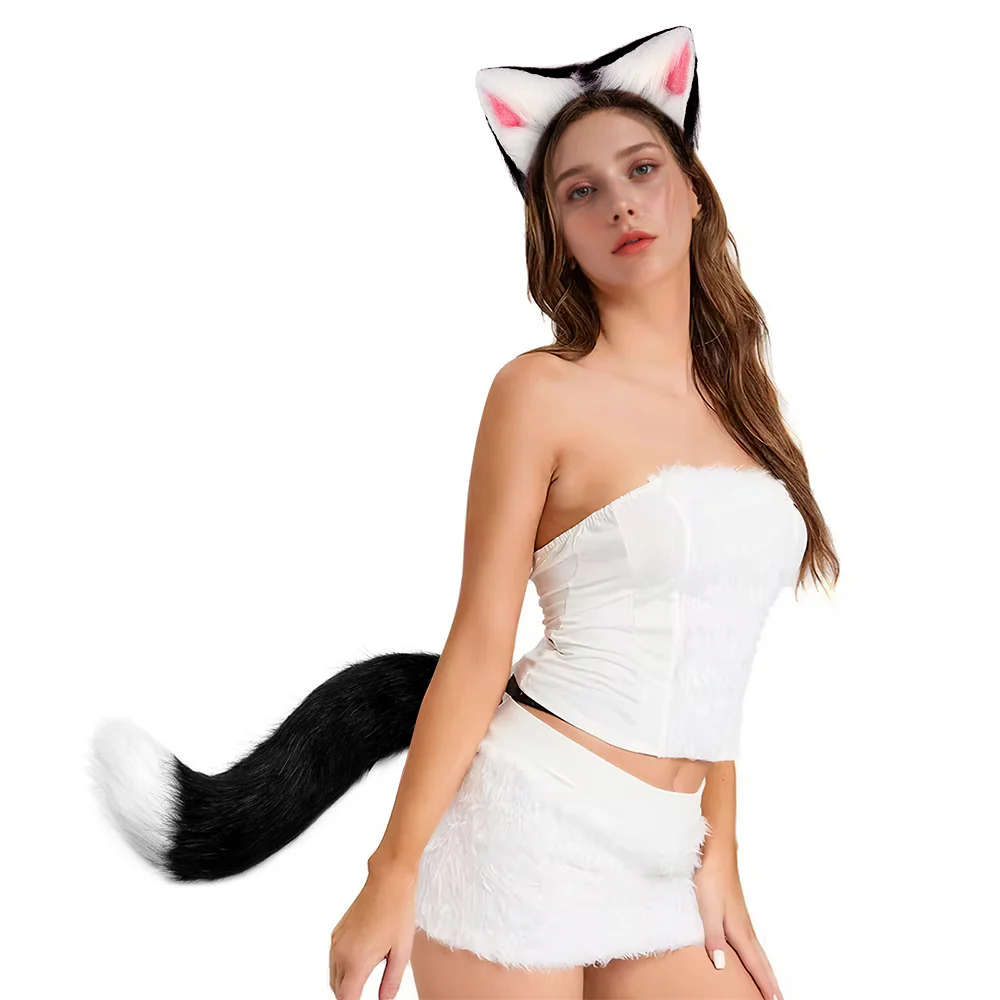 Cosplay Fox Tail and Ear Headband Set - Image 16