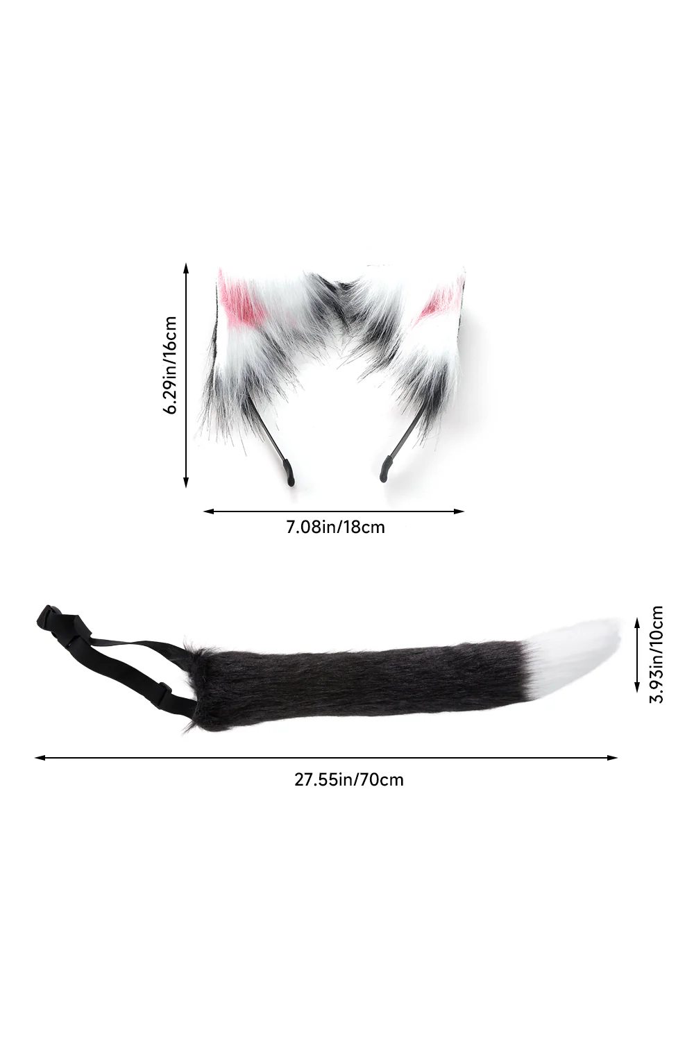 Cosplay Fox Tail and Ear Headband Set - Image 23