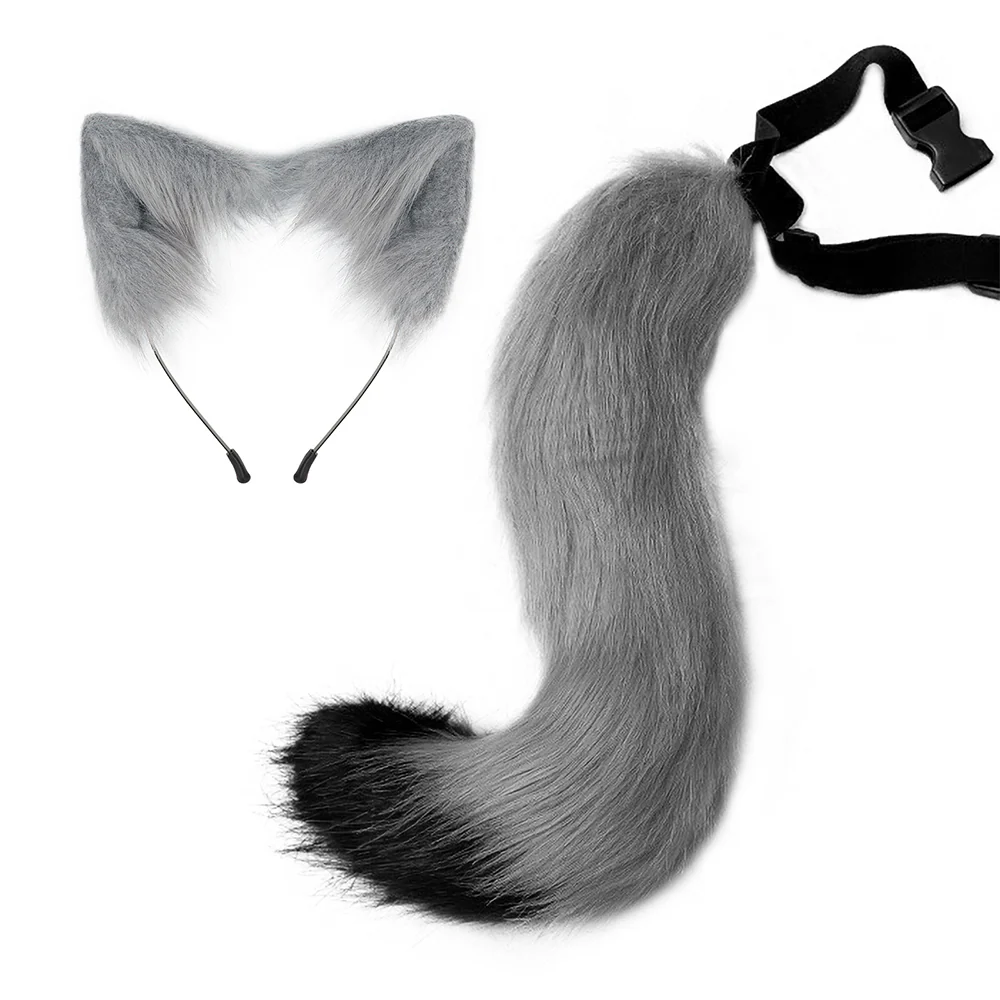 Cosplay Fox Tail and Ear Headband Set - Image 3