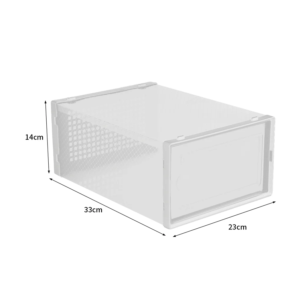 Cottonfy UK 12x Stackable Shoe Storage Box Organiser - Image 26