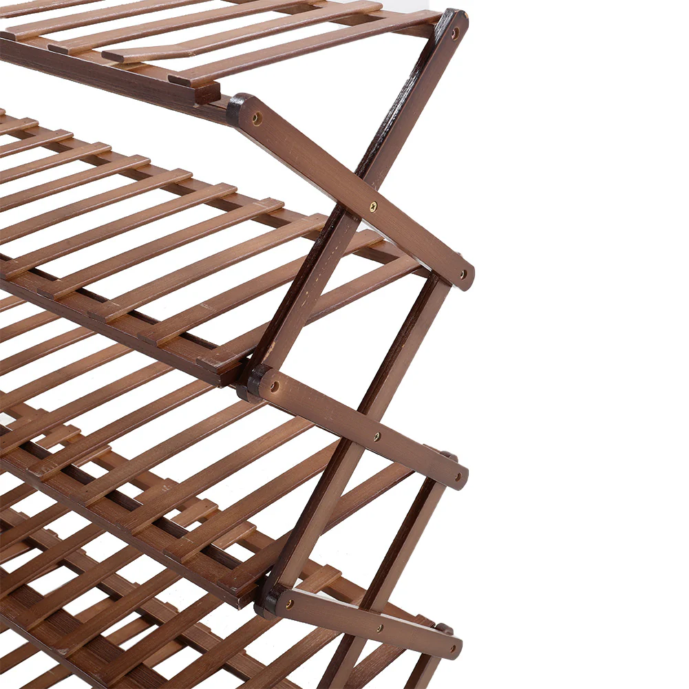 Cottonfy UK 5-Tier Bamboo Flower Stand Rack Holder Multifunctional Storage Rack - Image 11