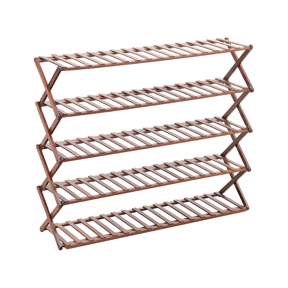 Cottonfy UK 5-Tier Bamboo Flower Stand Rack Holder Multifunctional Storage Rack - Image 13