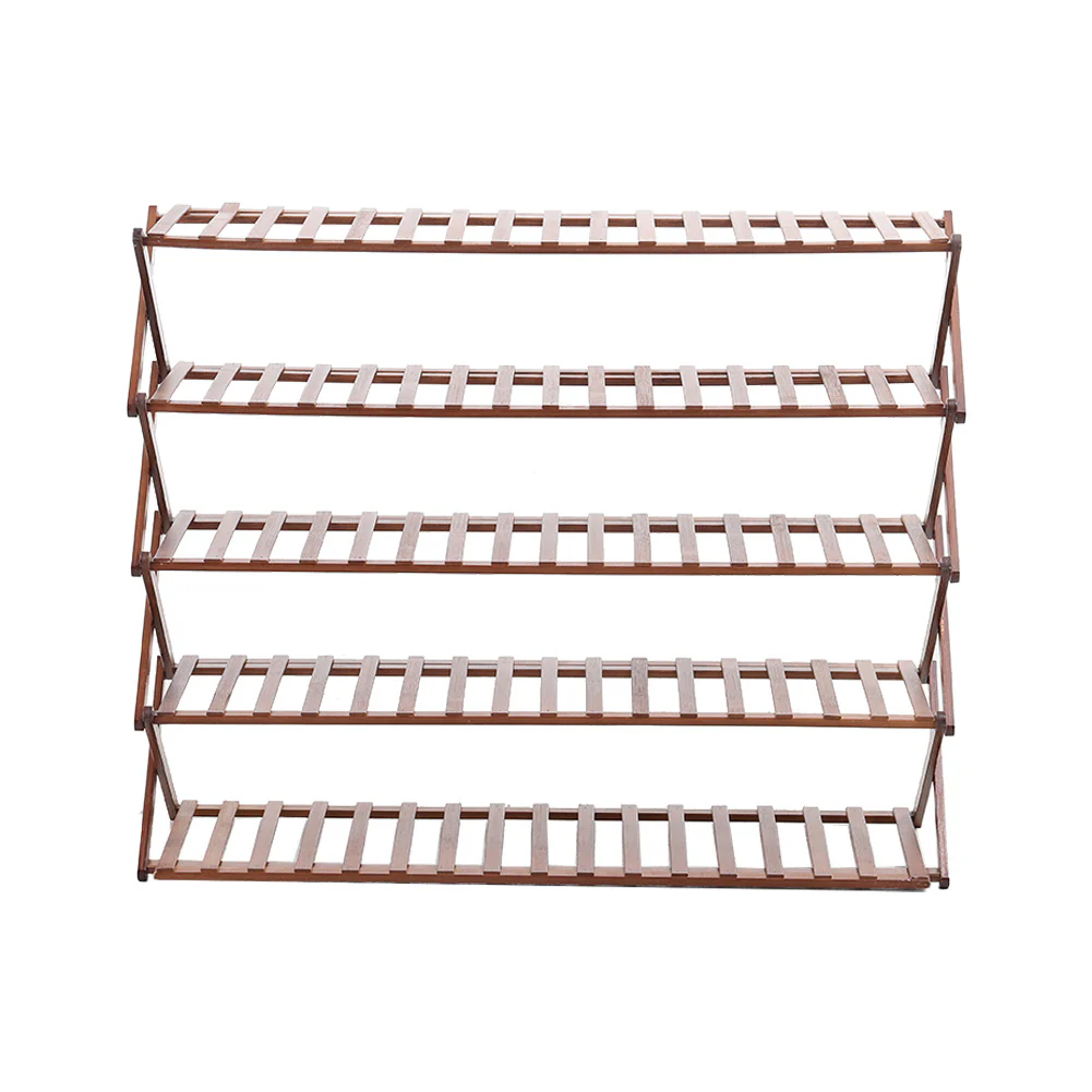 Cottonfy UK 5-Tier Bamboo Flower Stand Rack Holder Multifunctional Storage Rack - Image 14