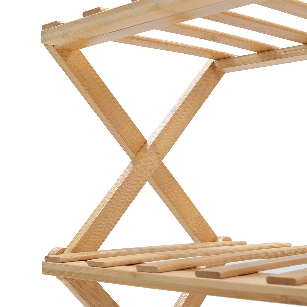 Cottonfy UK 5-Tier Bamboo Flower Stand Rack Holder Multifunctional Storage Rack - Image 8