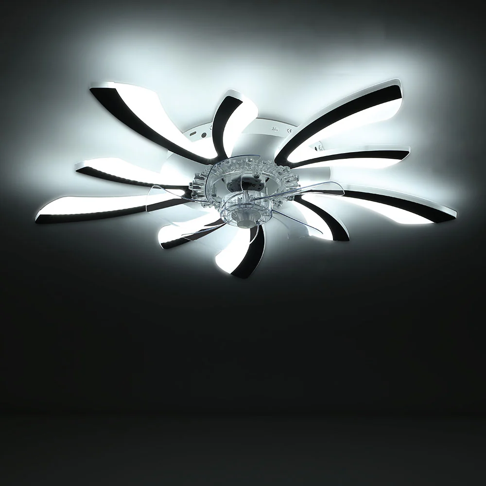 Cottonfy UK Creative Irregular Shape Ceiling Fan Light - Image 4