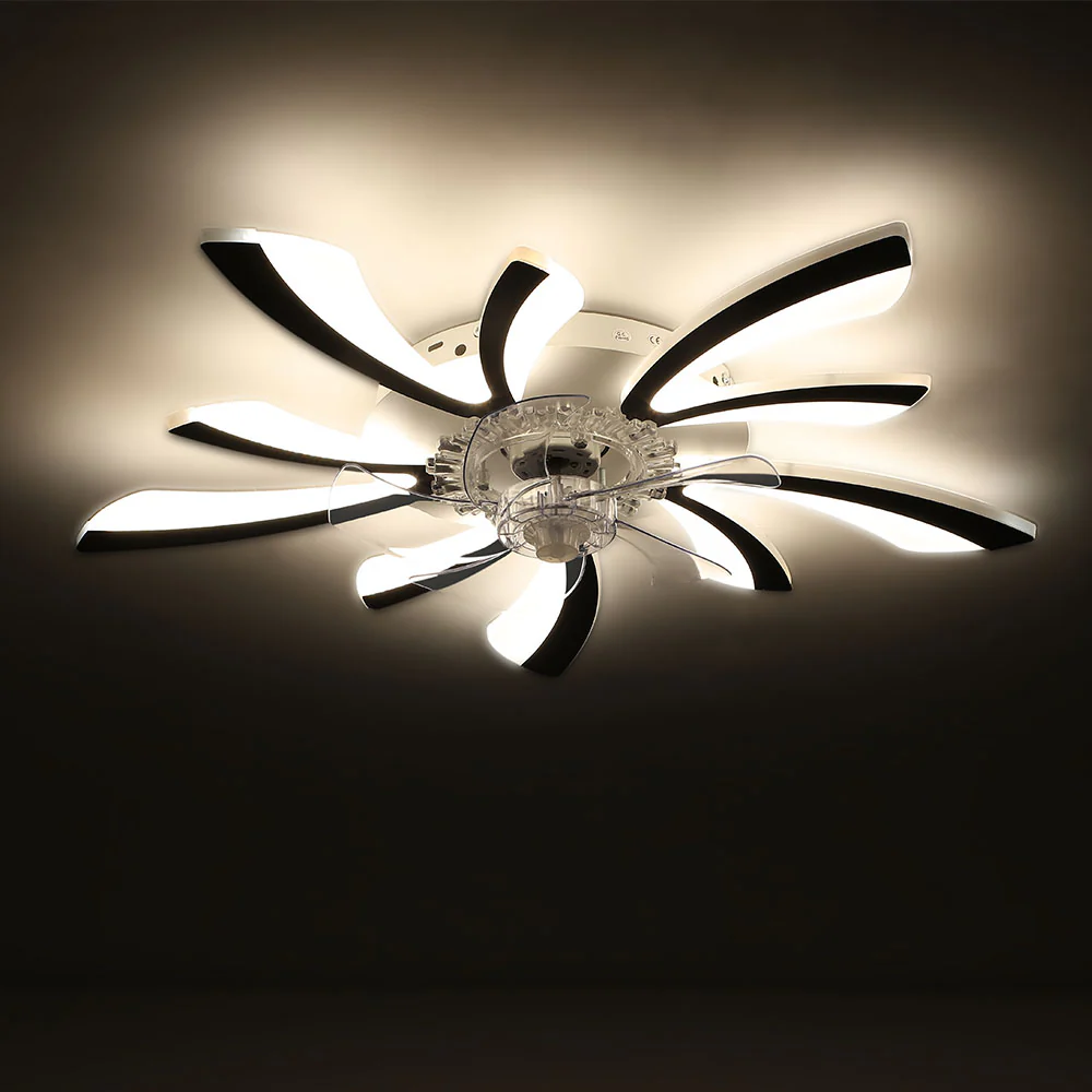 Cottonfy UK Creative Irregular Shape Ceiling Fan Light - Image 5
