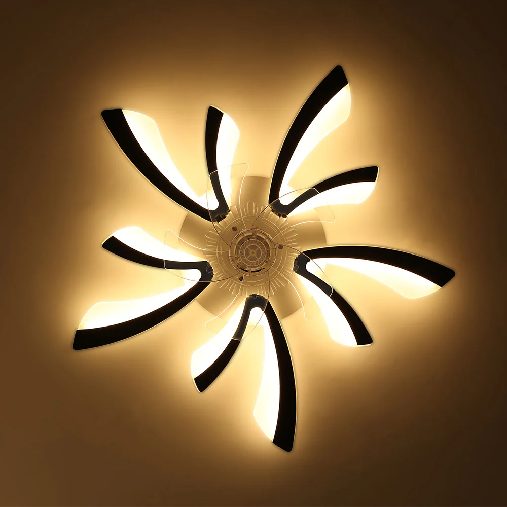 Cottonfy UK Creative Irregular Shape Ceiling Fan Light - Image 6