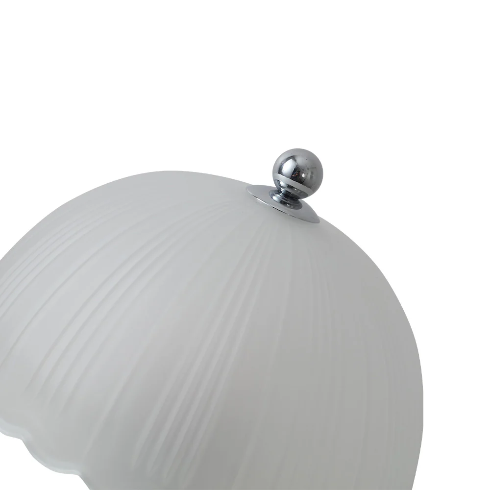 Cottonfy UK Crystal Table Lamp With Scalloped Lampshade - Image 5