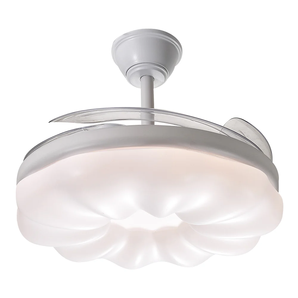 Cottonfy UK Dimmable Ceiling Fan Light with Remote and Retracted Blades - Image 5