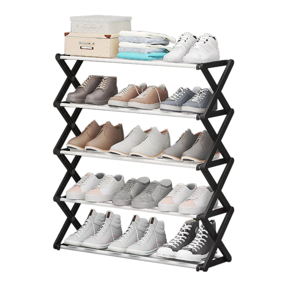 Cottonfy UK Foldable Multi-Tier Metal Shoe Rack - Image 7