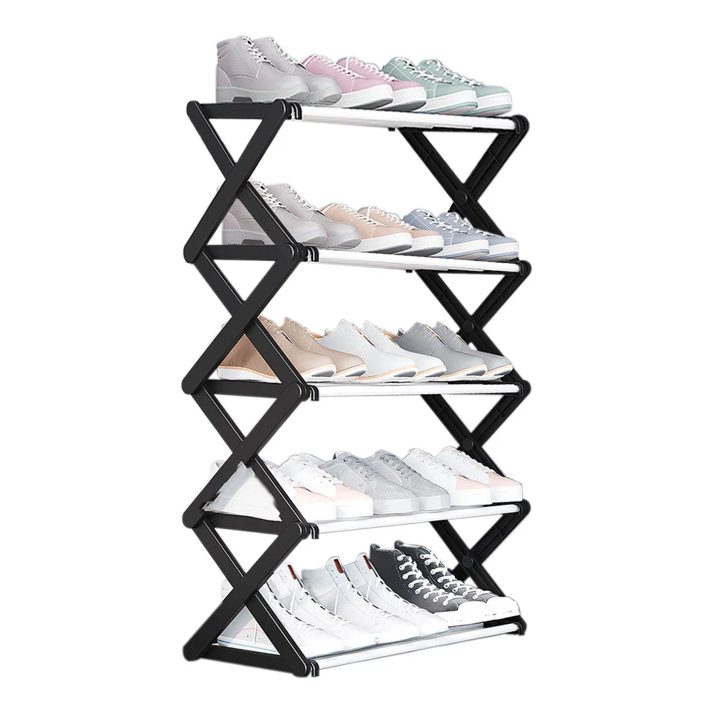Cottonfy UK Foldable Multi-Tier Metal Shoe Rack - Image 8