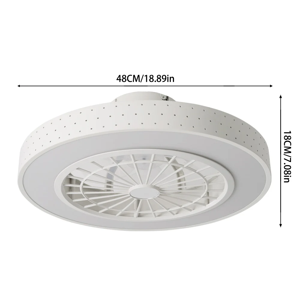 Cottonfy UK Geometrical Ceiling Mount LED Fan Light - Image 3