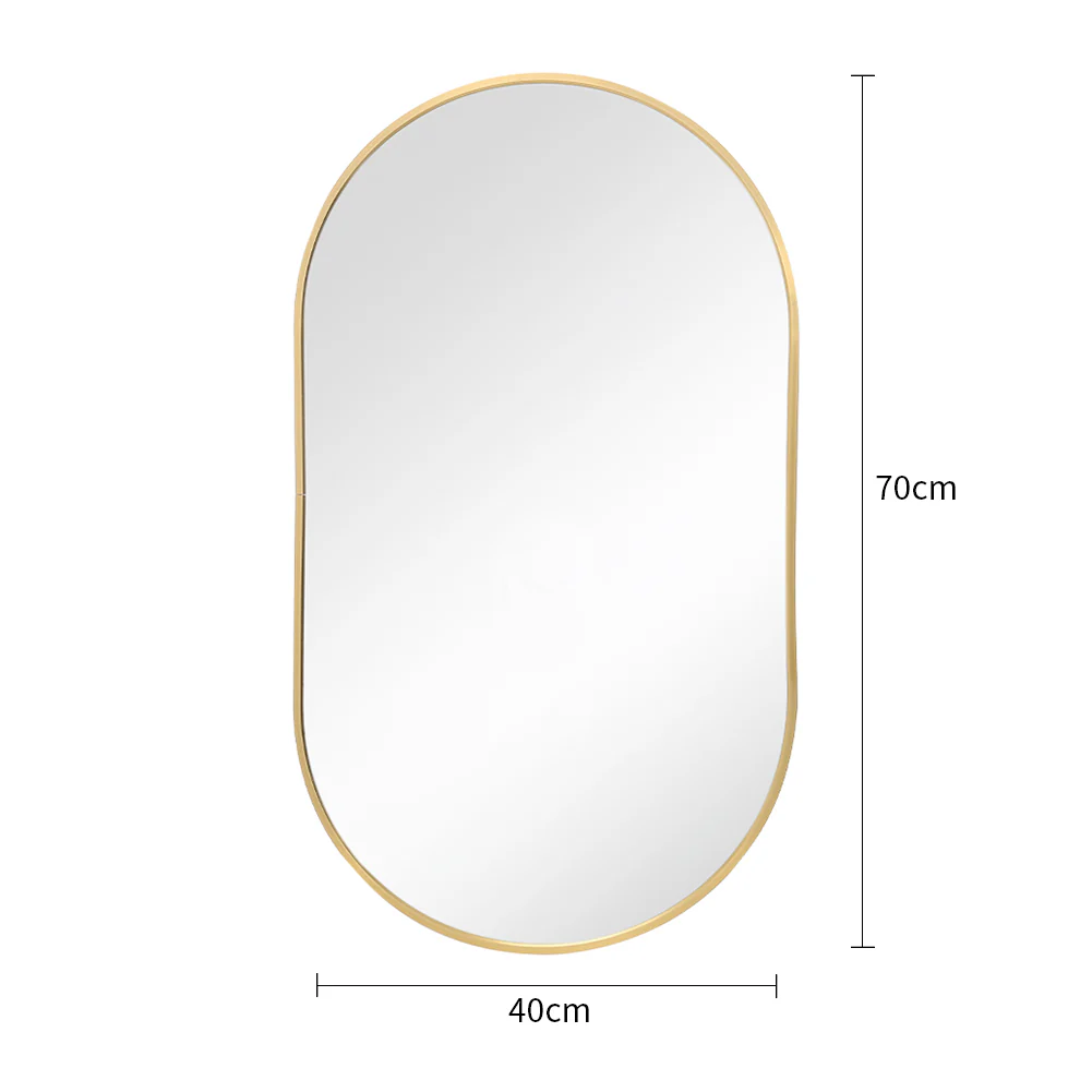 Cottonfy UK Oval Metal Wall Mirror - Image 7