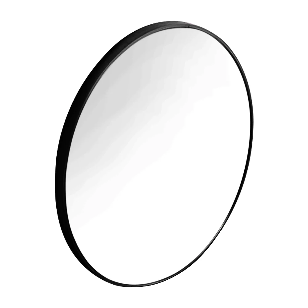 Livingandhome Home Round Bathroom Framed Mirror Wall Hanging - Image 4