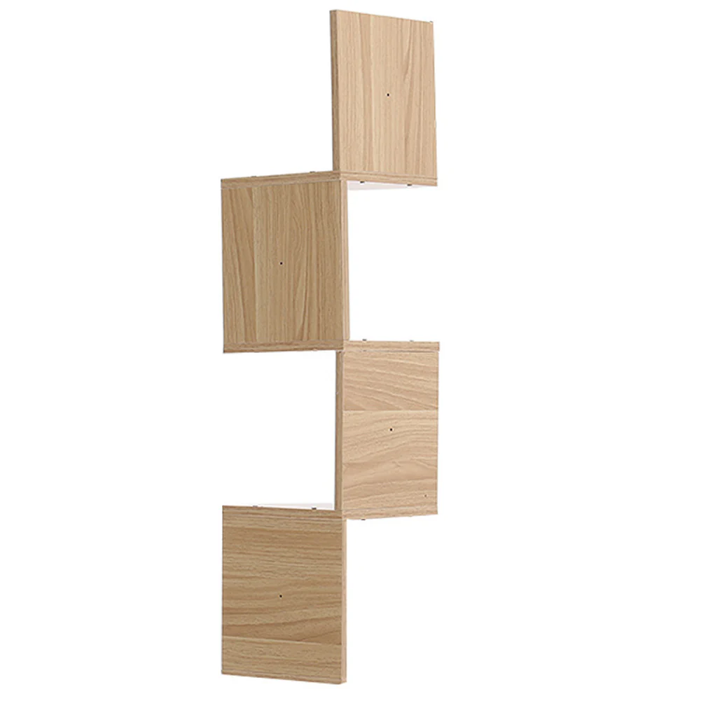 Cottonfy UK Wooden Floating Corner Shelf - Image 3