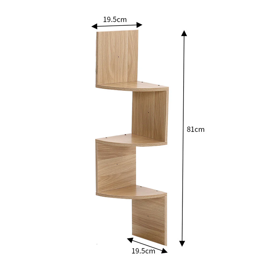 Cottonfy UK Wooden Floating Corner Shelf - Image 8