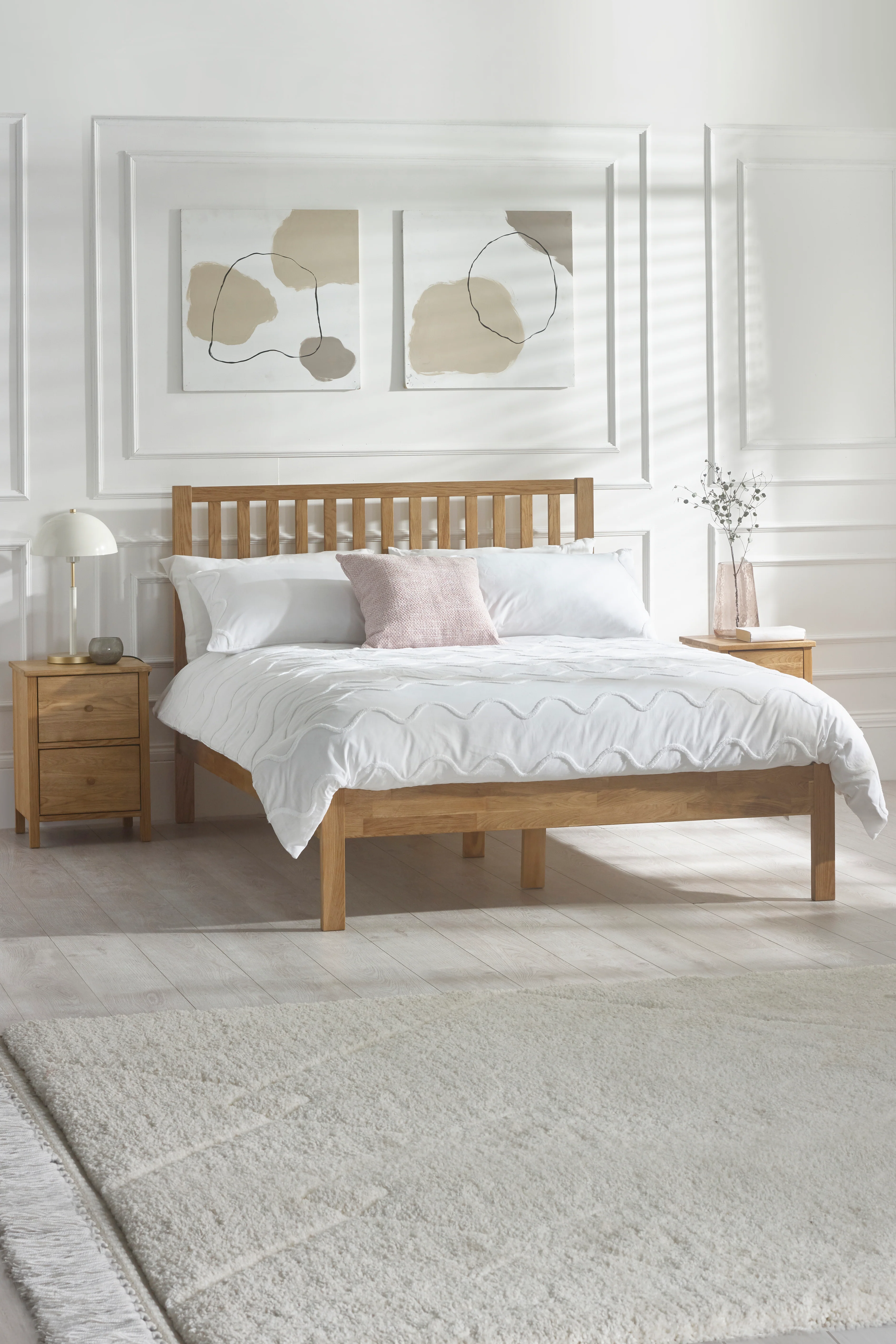 Rowan King Bed - Oak - 150cm - Image 2