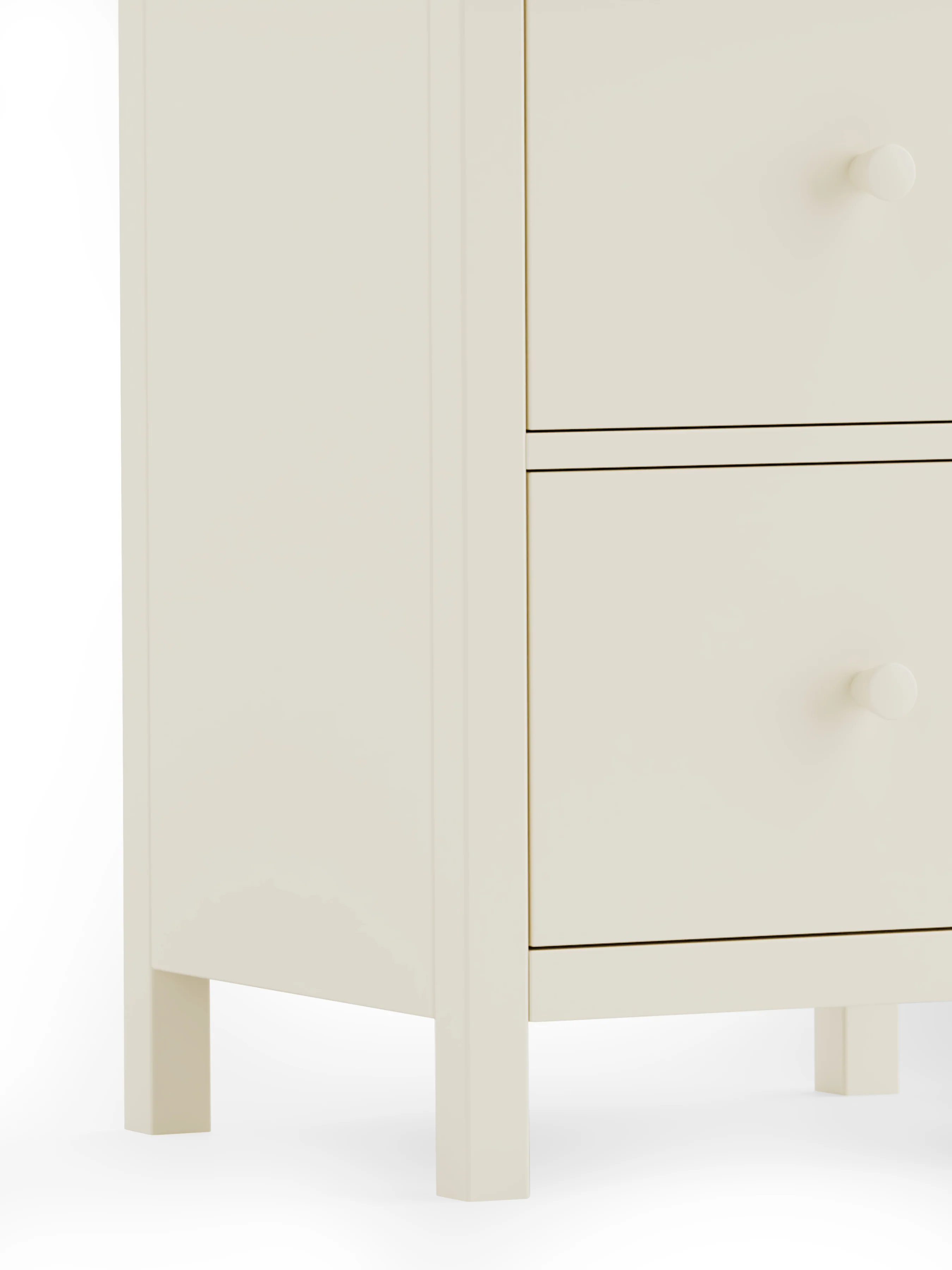 Rowan 2 Drawer Bedside - Ivory And Oak - Image 3