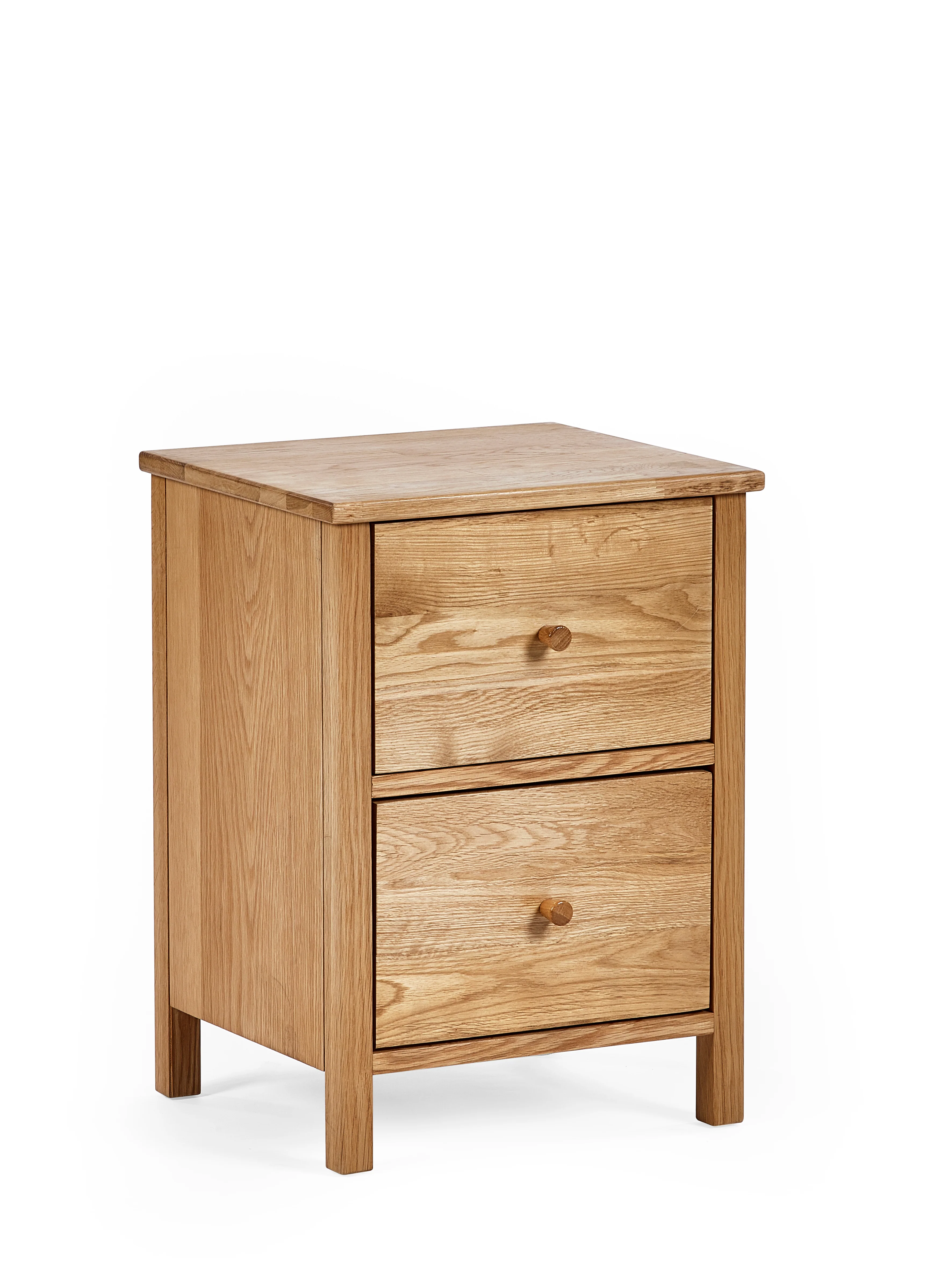 Rowan 2 Drawer Bedside - Oak - Image 2