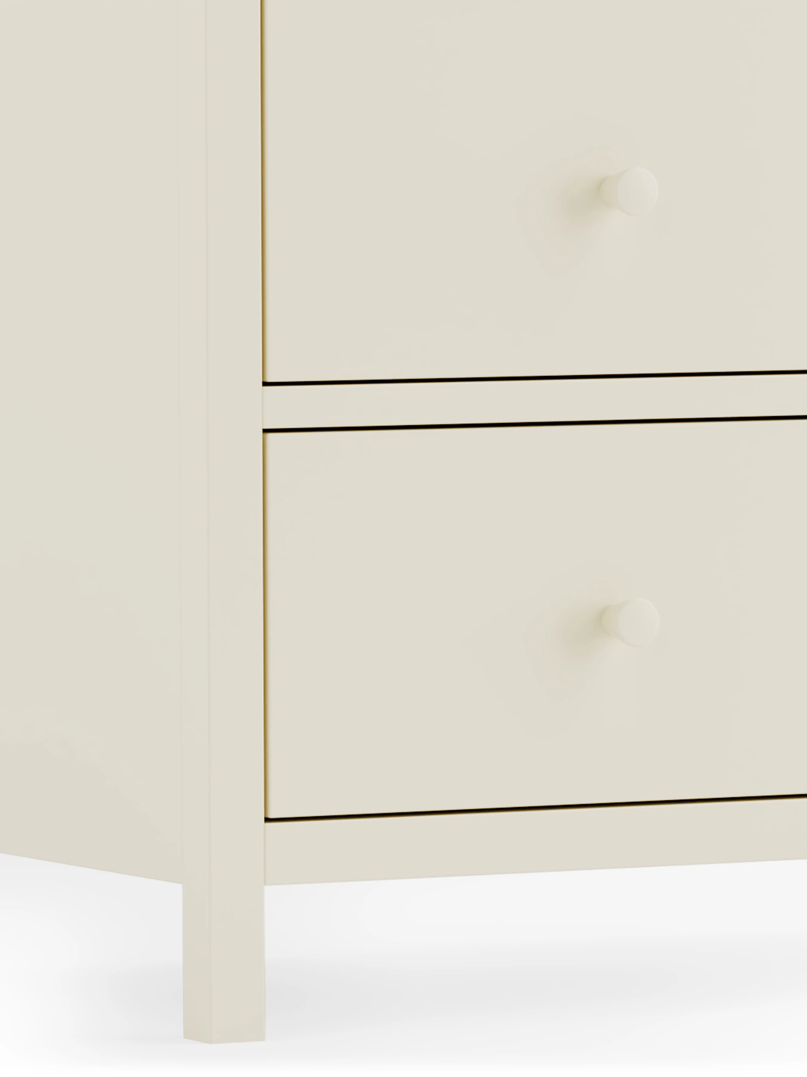 Rowan 3 Drawer Chest - Ivory And Oak - Image 4