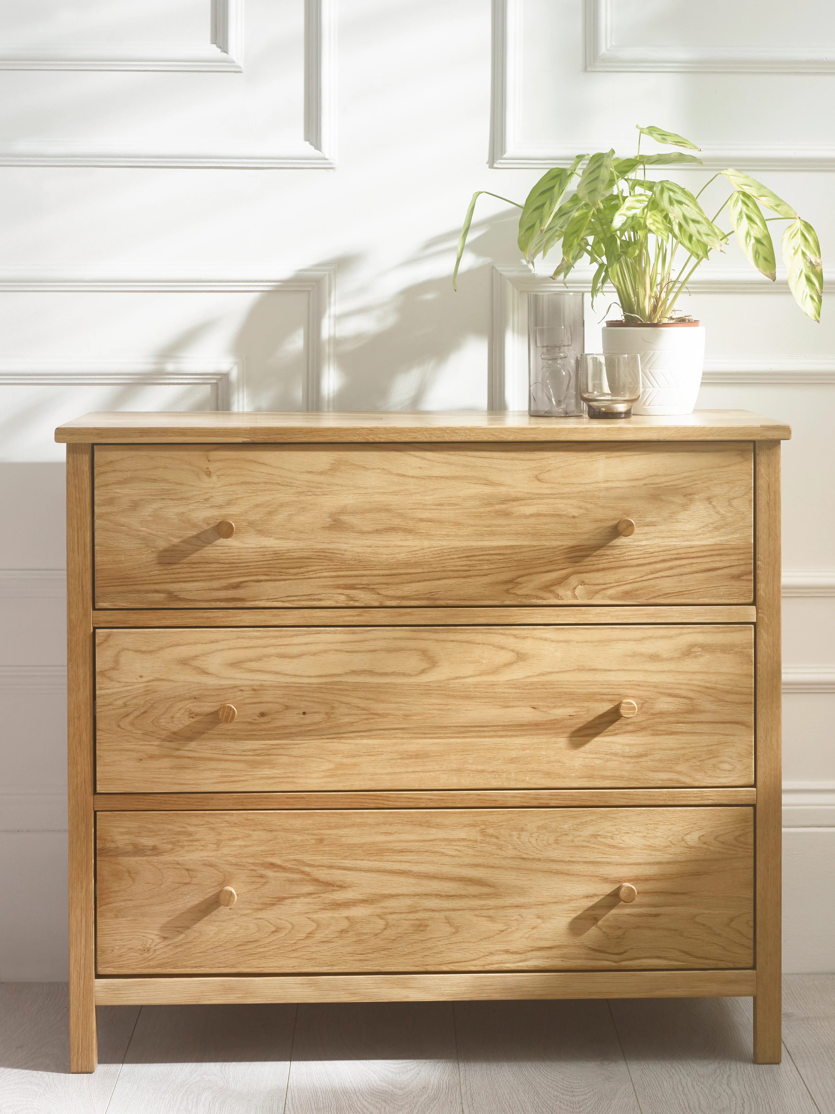 Rowan 3 Drawer Chest - Oak - Image 2