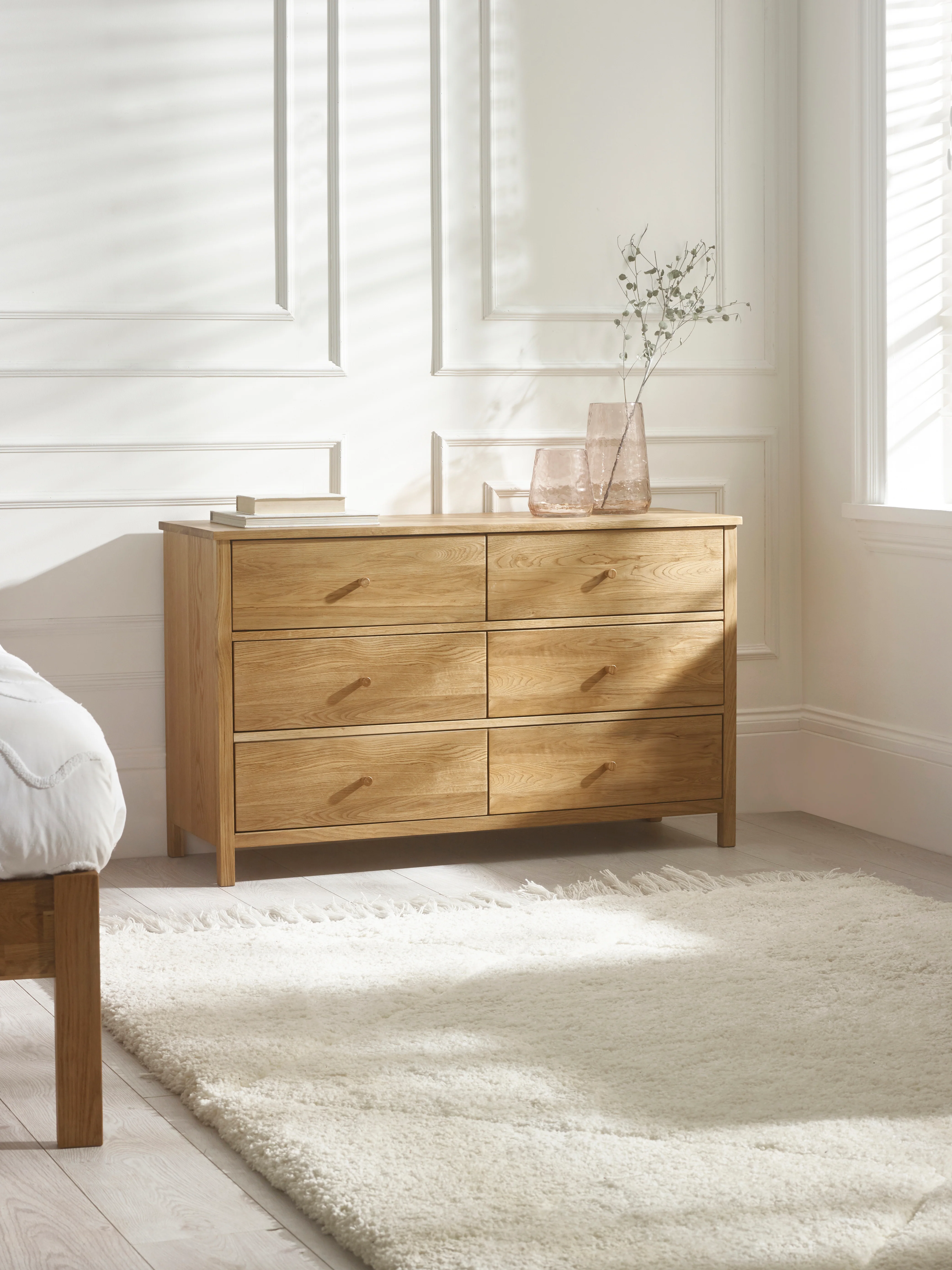 Rowan 6 Drawer Chest - Oak