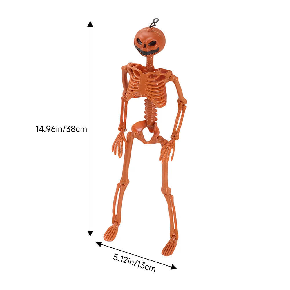 Creepy Posable Pumpkin Skeleton - Image 2