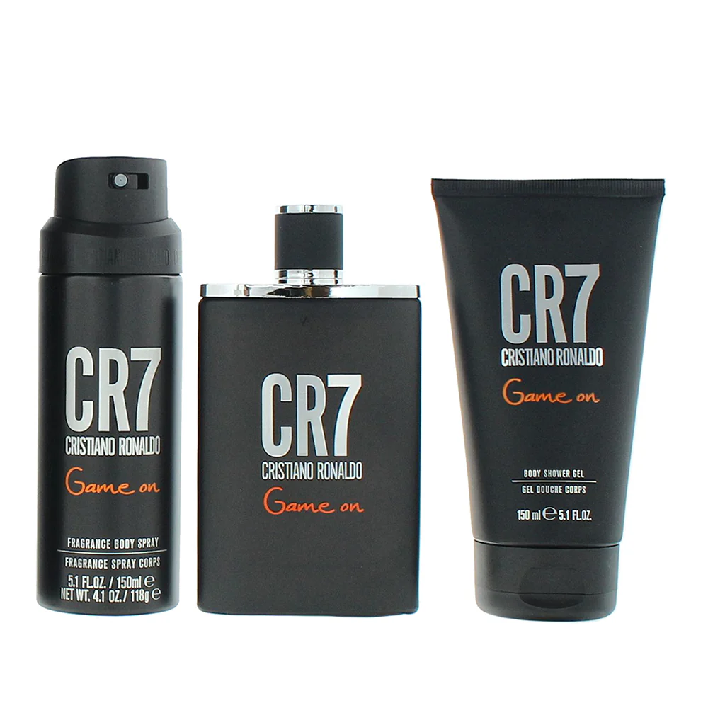 Cristiano Ronaldo Cr7 Game On 3 Piece Gift Set: Eau De Toilette 100ml - Shower G - Image 3