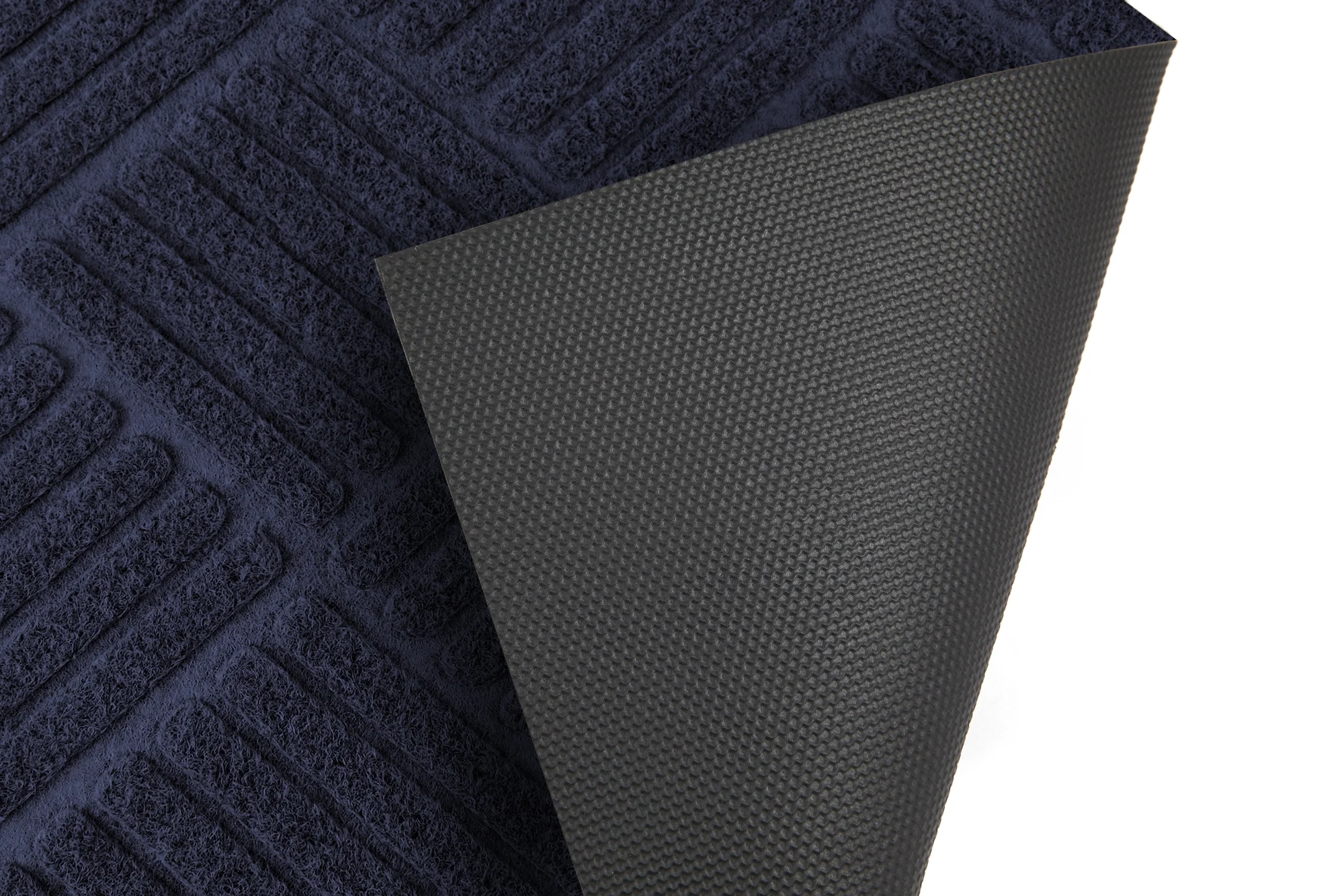 Cross Hatch Easy Care Absorbent Door Mat in Navy - Image 2