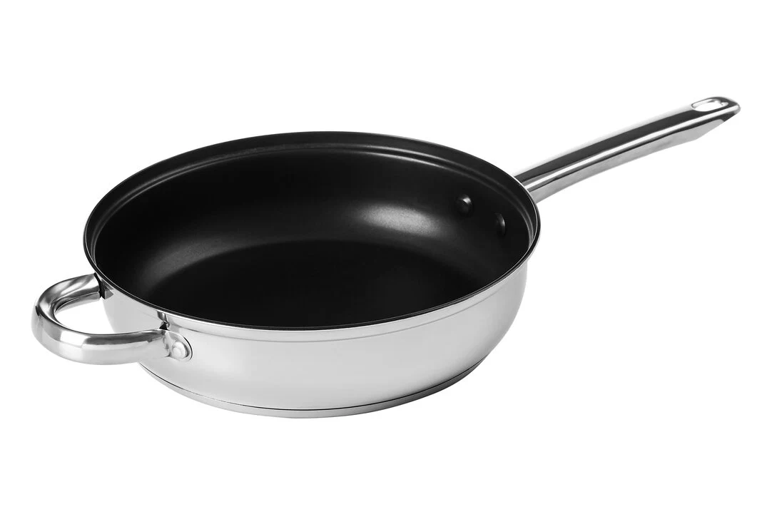 Crosse 24cm Stainless Steel Non Stick Frypan With Glass Lid - Image 3
